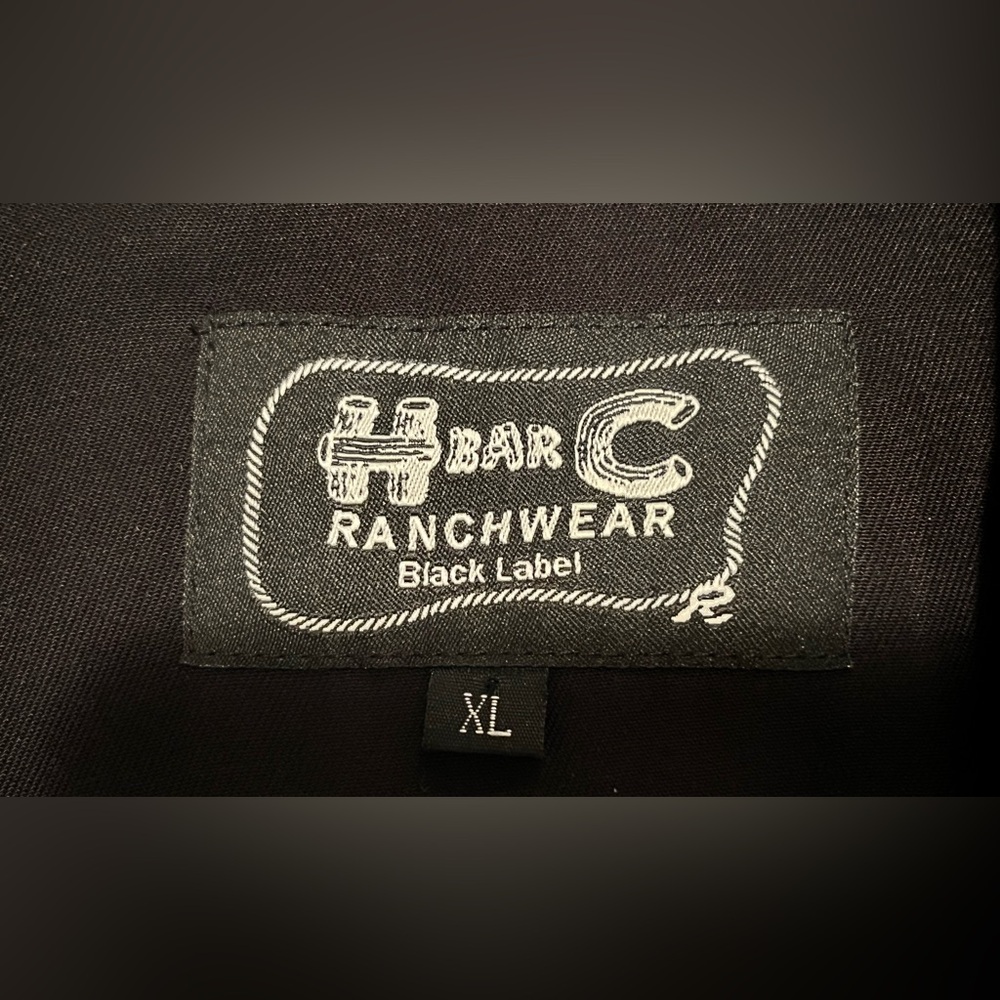 H Bar C XL Black Label Vintage Inspired Royal Flush Shirt - Picture 9 of 14